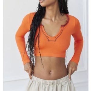 Out From Under Go For Gold Seamless Long Sleeve Top